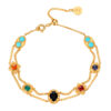 Multi-Gemstone Blessing Bracelet – Turquoise, Tanzanite, Malachite, Black Onyx, Peridot & Amazonite (5) Jewelry by Stone Blessings