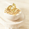 Natural Citrine Crystal Bowl with Towers