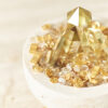Natural Citrine Crystal Bowl with Towers