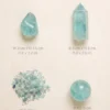 Fluorite Three Forms on Travertine detail breakdown