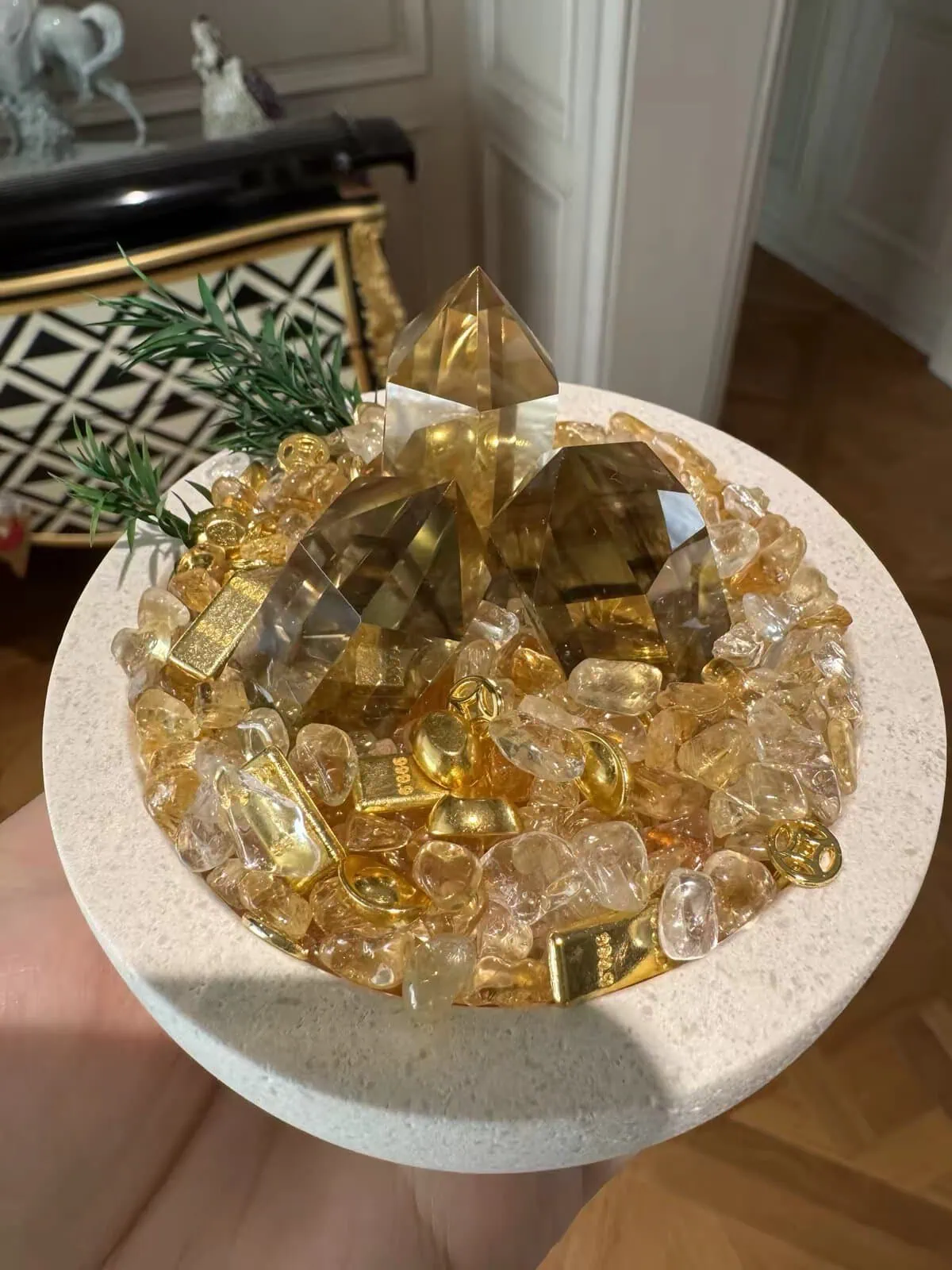 Stone Blessings piece in a customer home