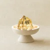 Citrine Cluster in Pedestal Bowl front view