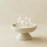 Clear Quartz Vessel with Three Points