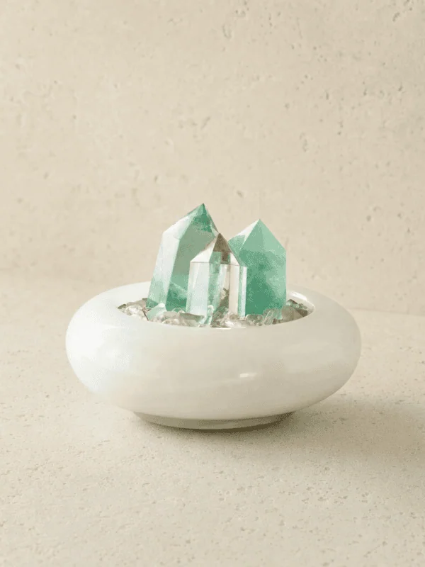Fluorite Vessel with Three Points